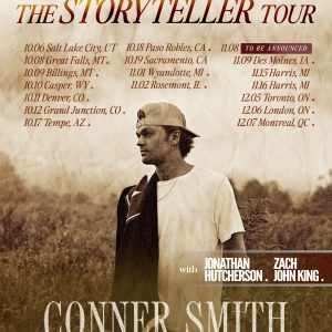 Conner Smith "The Storyteller Tour" poster